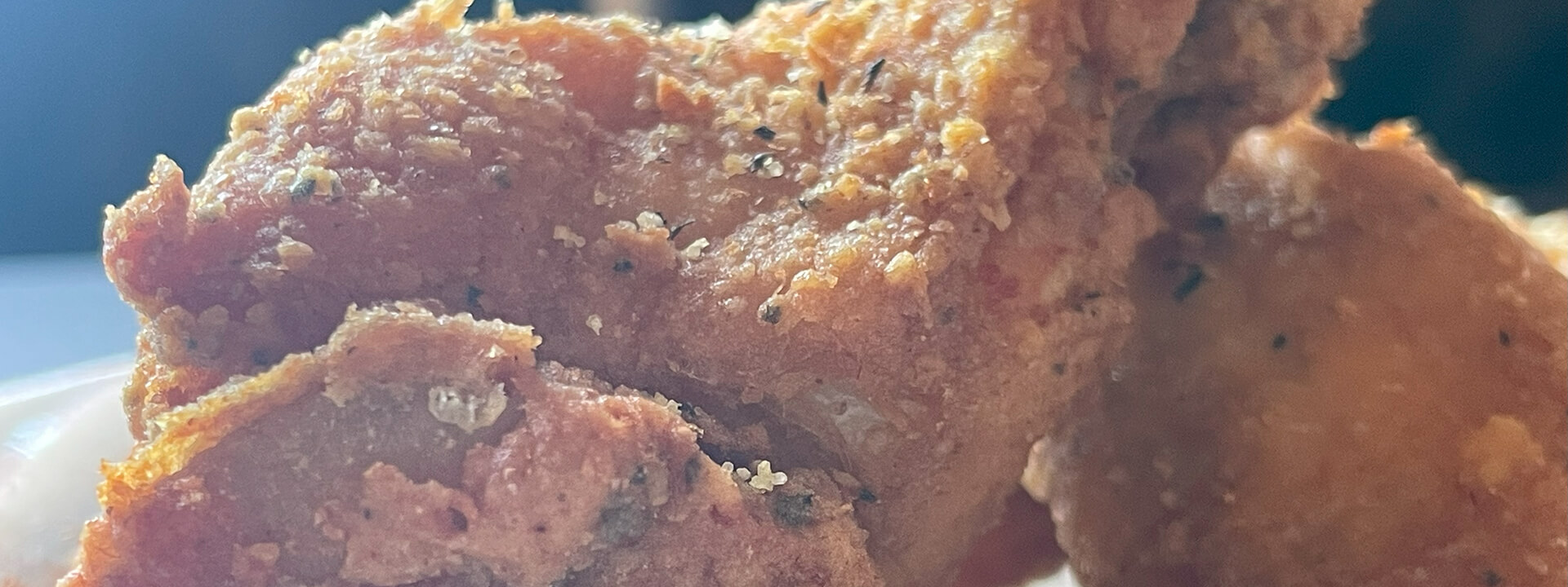 golden brown crispy fried chicken served at Mama Sheila's House Of Soul in Minneapolis